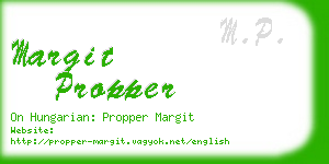 margit propper business card
